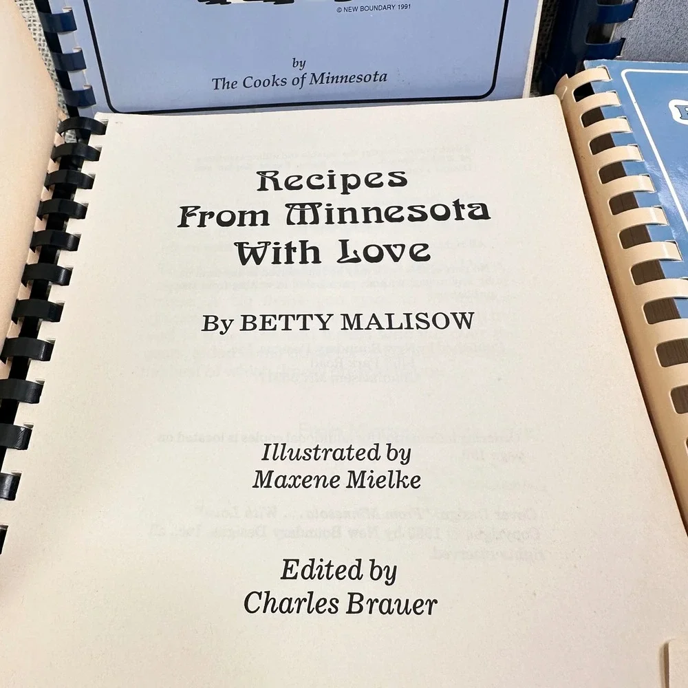 Vintage Minnesota Cookbook Lot of 4 Winning Recipes St Marks Sampler 1980s 1990s